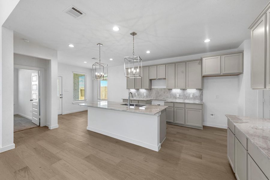 Furnished interior view inside a new home in Grand Mason Crossing, Katy (Image 8).