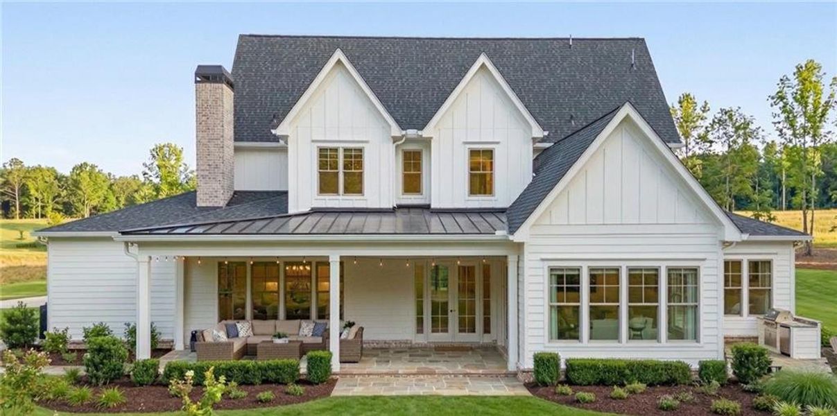 Exterior details and patio area of a home in , Alpharetta (Image 2). Exterior details and patio area of a home in , Alpharetta (Image 2).