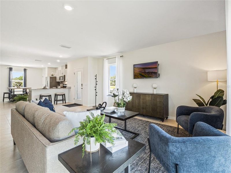 Furnished interior view inside a new home in Rivers Edge, Edgewater (Image 3).