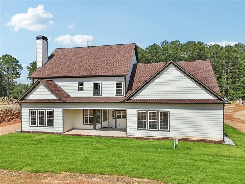 Exterior details and patio area of a home in , Lilburn (Image 43).