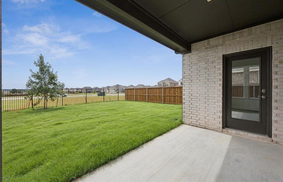 Covered patio *Real home pictured Covered patio *Real home pictured
