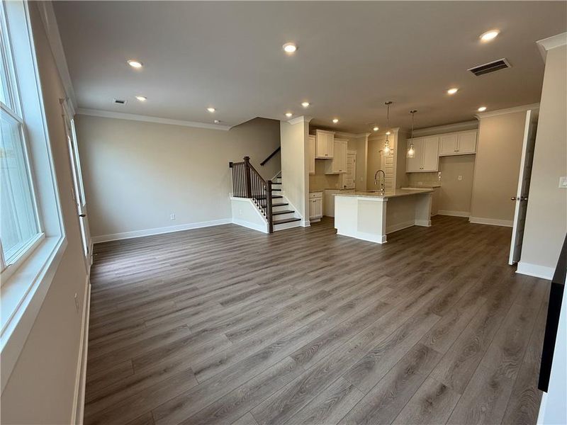 Spacious, unfurnished interior of a new home in The Towns at Auburn Station West, Auburn (Image 13).