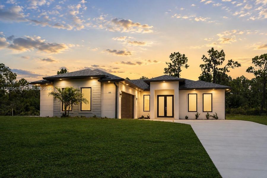 Front exterior of a new home in , Sebring, FL, highlighting curb appeal (Image 22). Front exterior of a new home in , Sebring, FL, highlighting curb appeal (Image 22).