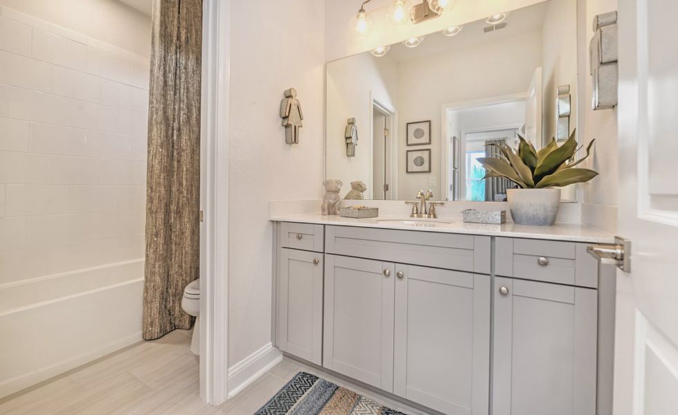 Furnished interior view inside a new home in Nocatee, Ponte Vedra (Image 13). Furnished interior view inside a new home in Nocatee, Ponte Vedra (Image 13).