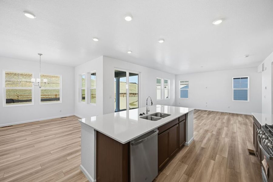 Furnished interior view inside a new home in The Town Collection at Independence, Elizabeth (Image 3).