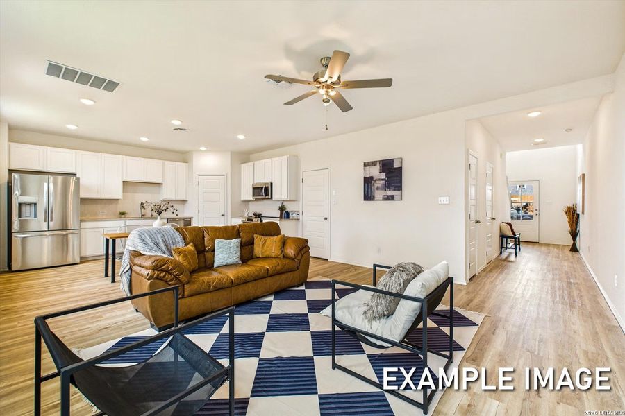 Furnished interior view inside a new home in Applewhite Meadows, San Antonio (Image 5).