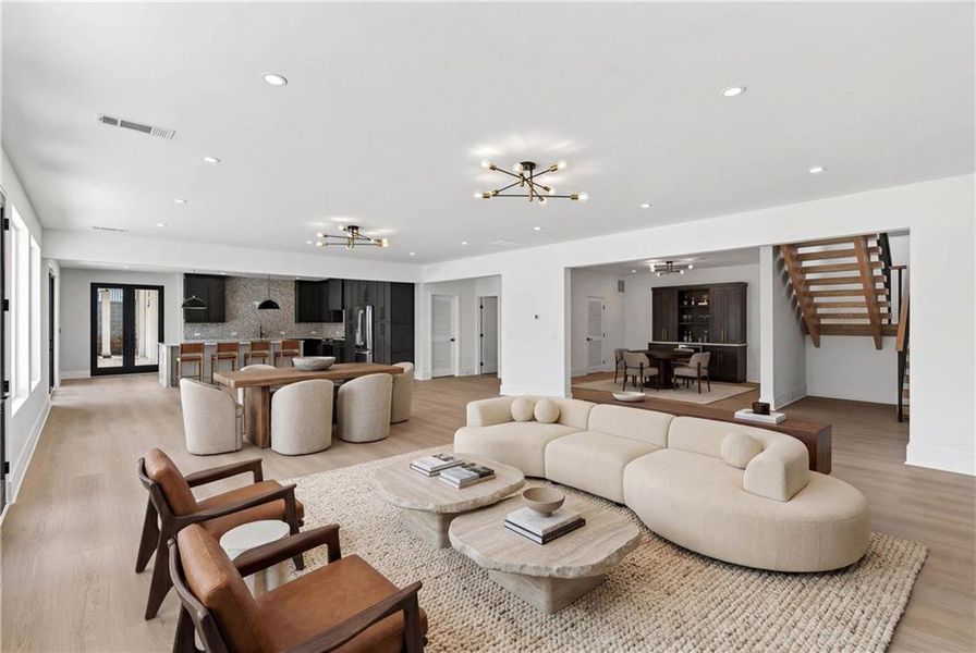 Furnished interior view inside a new home in , Marietta (Image 57).