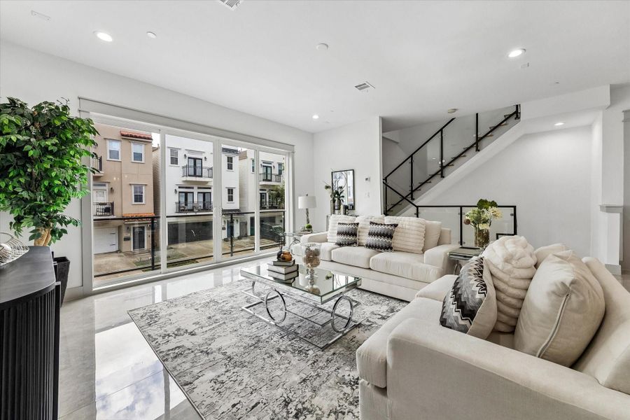 Furnished interior view inside a new home in , Houston (Image 28).