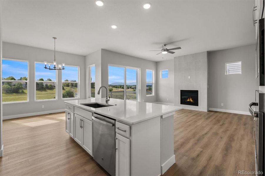 Furnished interior view inside a new home in Trailside at Cottonwood Creek, Colorado Springs (Image 5).