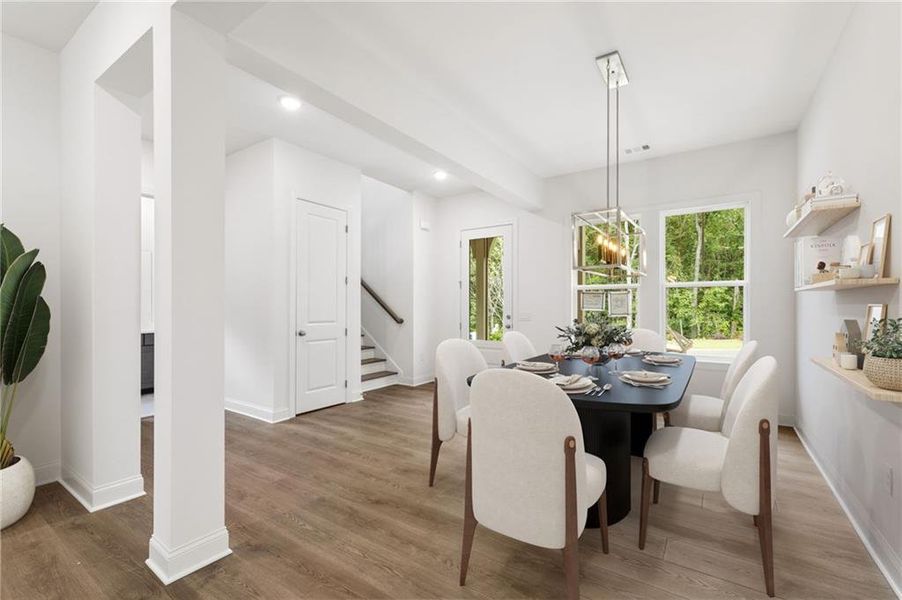 Furnished interior view inside a new home in Ashbury Commons, Powder Springs (Image 6).