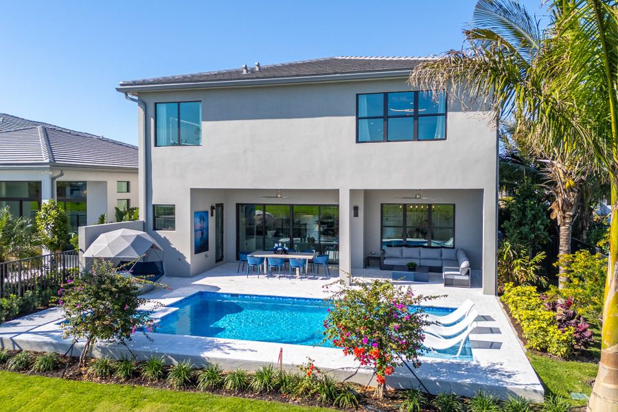 Representative exterior details of a home built from the Corsica by GL Homes in Lotus Edge, Boca Raton (Image 14).