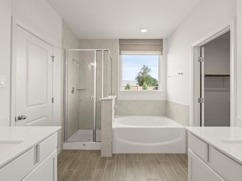 Furnished interior view inside a new home in Cool Water at Sonterra, Jarrell (Image 9).