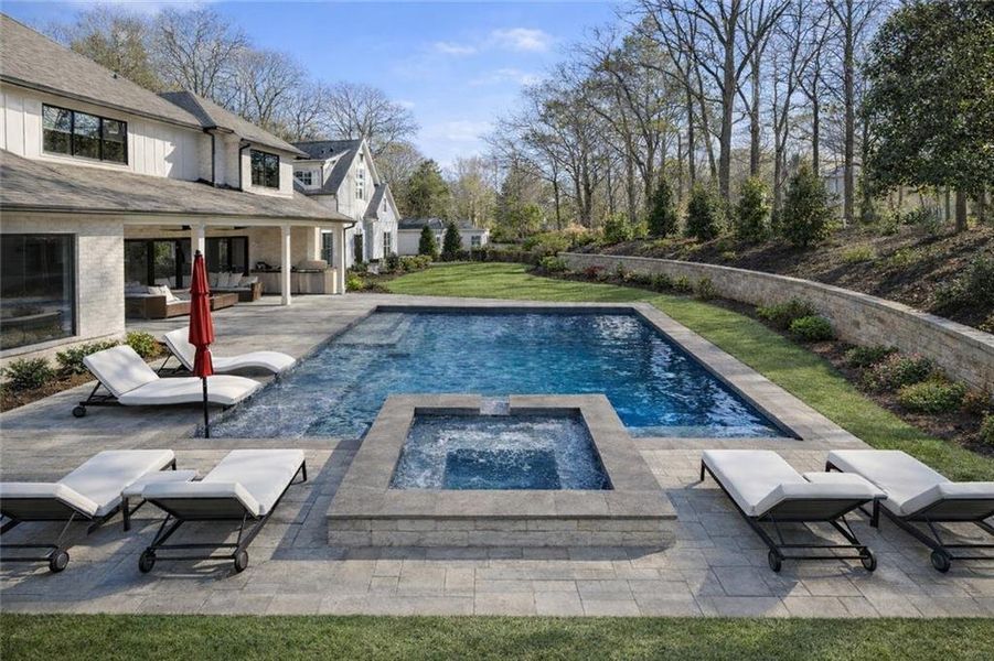 Exterior details and patio area of a home in , Alpharetta (Image 32).