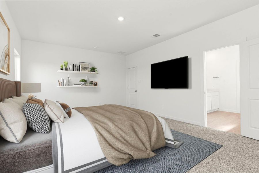 Furnished interior view inside a new home in Tamarron, Fulshear (Image 13).