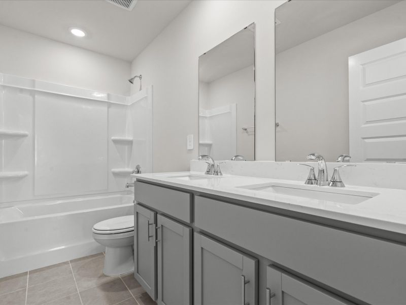 Furnished interior view inside a new home in The Farm at Wells Creek - Heritage Collection, Gray Court (Image 7).