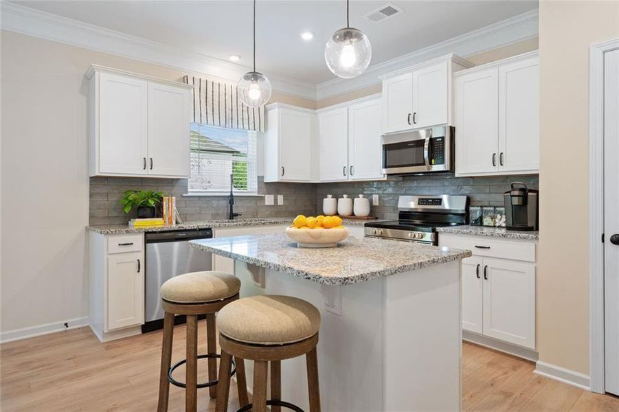 Furnished interior view inside a new home in Allen Manor, Hoschton (Image 27).