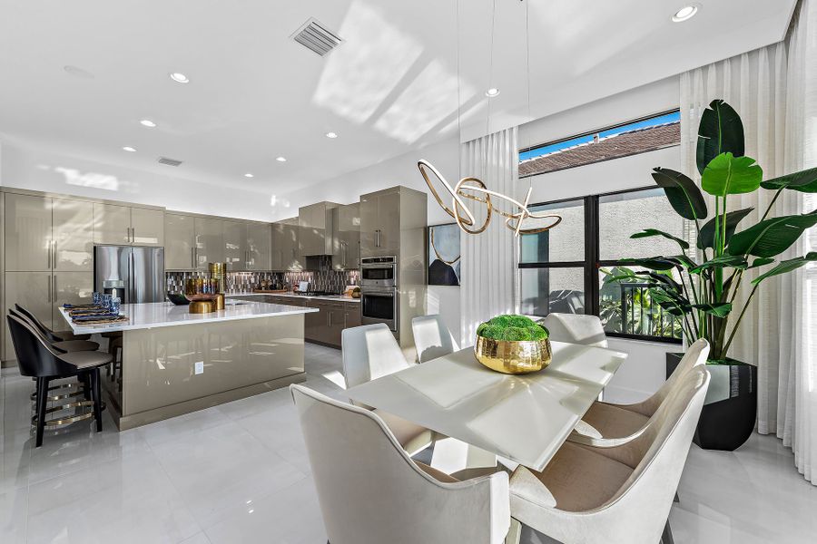 Representative furnished interior of a home built from the Caroline Grande by GL Homes in Valencia Grand (55+), Boynton Beach (Image 9).