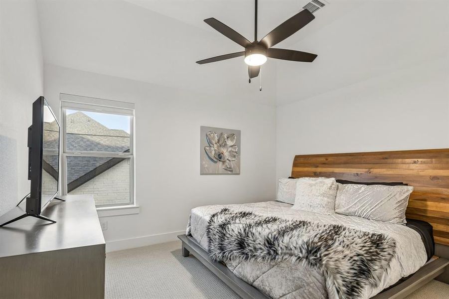 Furnished interior view inside a new home in , The Colony (Image 19).