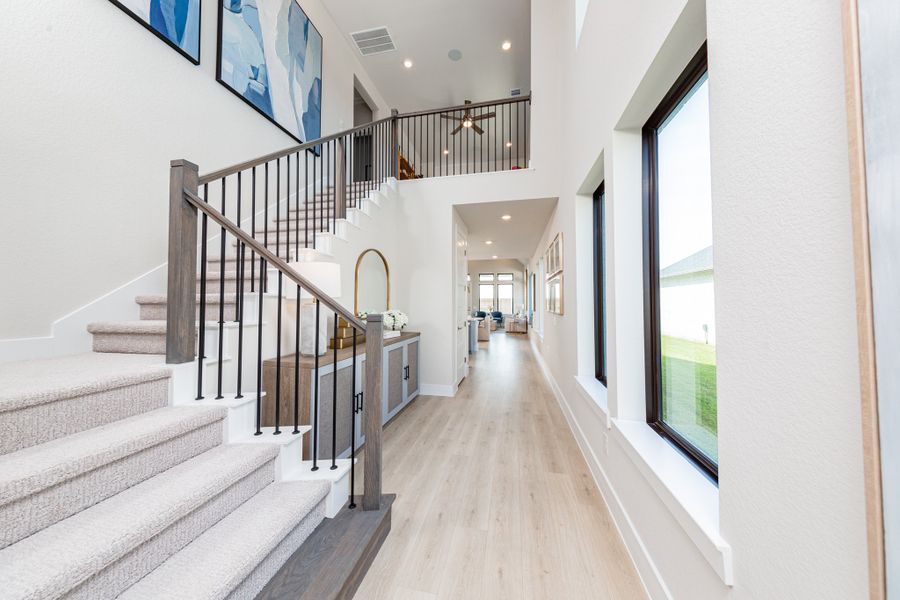 Representative furnished interior of a home built from the Somerset by Beazer Homes in Ellwood: Signature Collection, Iowa Colony (Image 8).