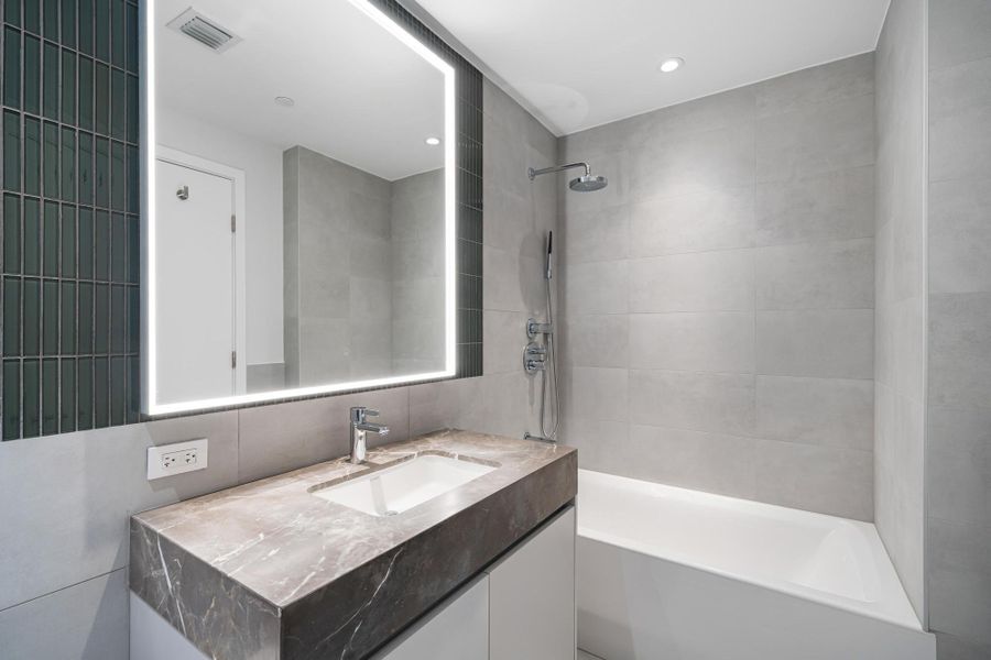 Furnished interior view inside a new home in , Miami Beach (Image 18).