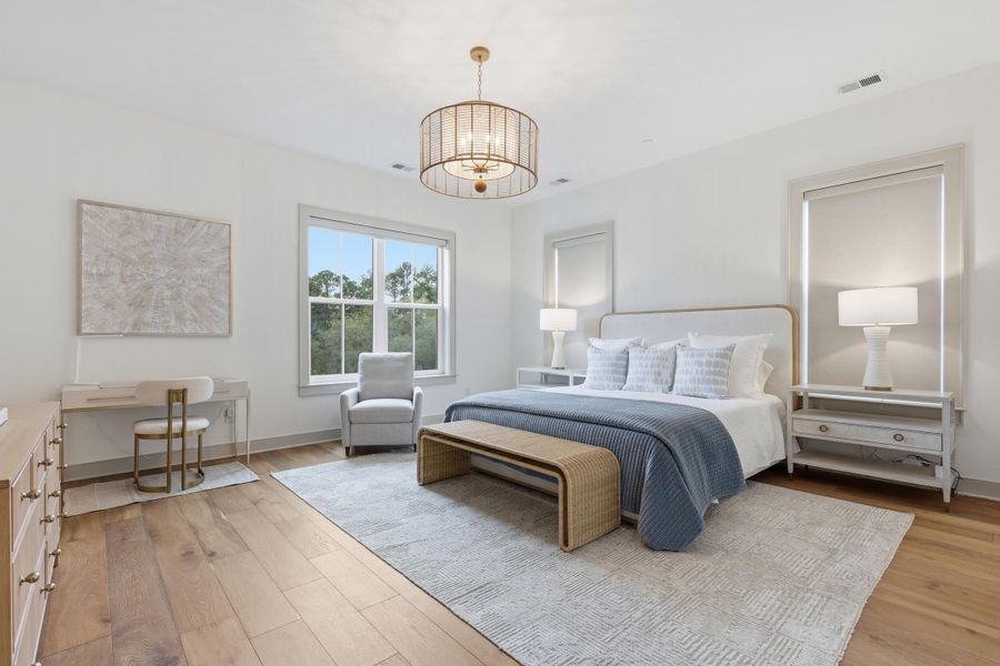 Furnished interior view inside a new home in , Charleston (Image 23).