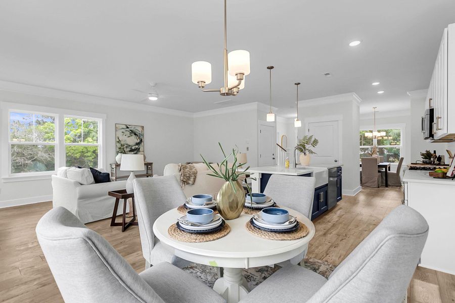 Furnished interior view inside a new home in , Charleston (Image 5).
