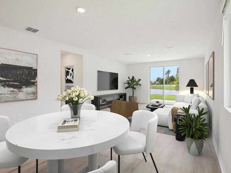 Furnished interior view inside a new home in Meritage Homes at Terra Lago - Premier Series, Indiantown (Image 12).