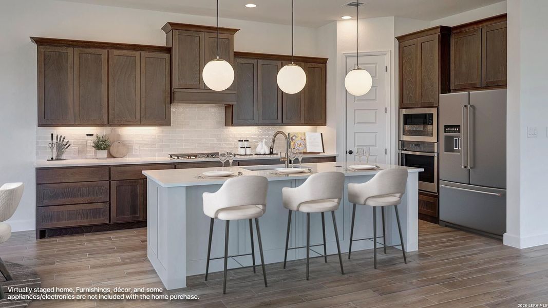 Furnished interior view inside a new home in Ladera, San Antonio (Image 13).
