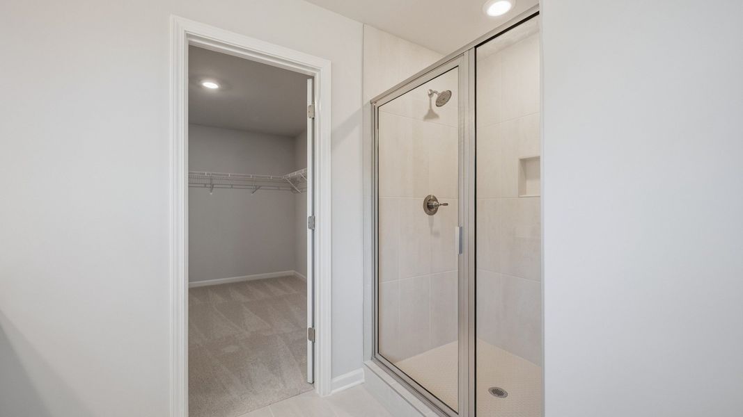 Representative furnished interior of a home built from the Stonefield - Side Entry by DRB Homes in Brighton, Locust Grove (Image 28).