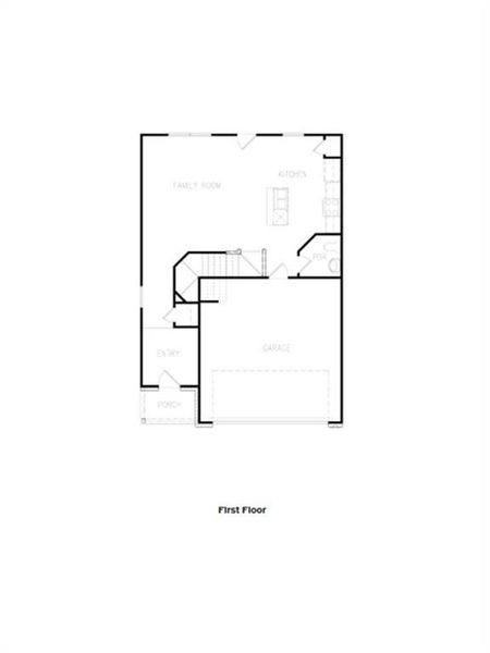 2D floor plan layout of this home in Chapel Hill, Newnan, GA (Image 3).