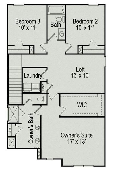 2D floor plan layout of this home in Cantigny Park, Clarksville, TN (Image 4). 2D floor plan layout of this home in Cantigny Park, Clarksville, TN (Image 4).