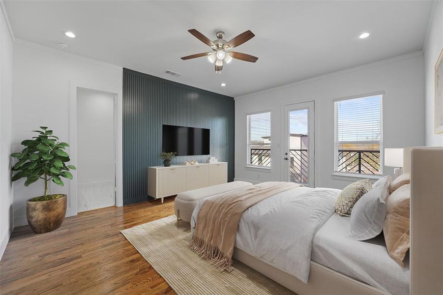 Furnished interior view inside a new home in , Dallas (Image 7).