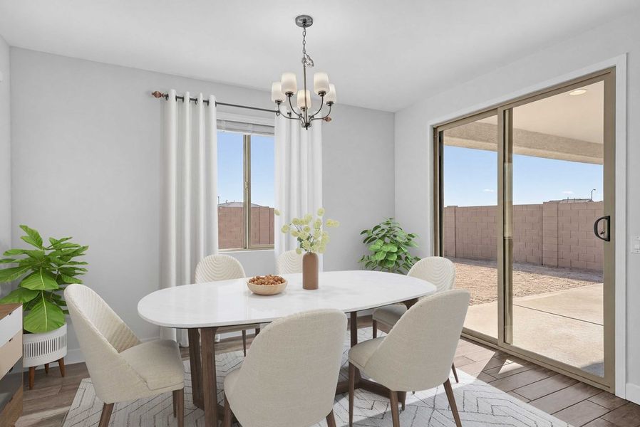 Furnished interior view inside a new home in Allen Ranches, Litchfield Park (Image 9).