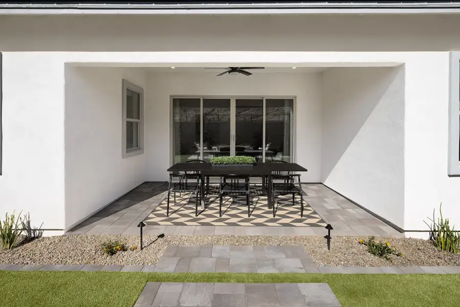 Exterior details and patio area of a home in Sanctuary, Phoenix (Image 3).
