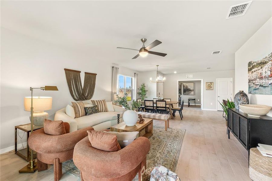 Furnished interior view inside a new home in Central Parc, North Port (Image 6). Furnished interior view inside a new home in Central Parc, North Port (Image 6).