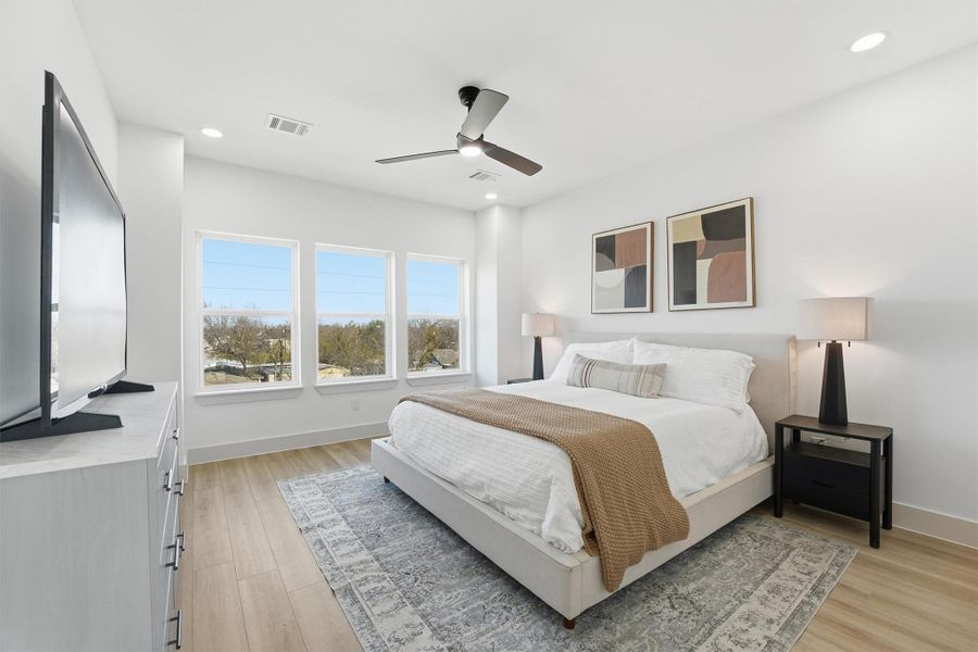 Furnished interior view inside a new home in , Houston (Image 7).