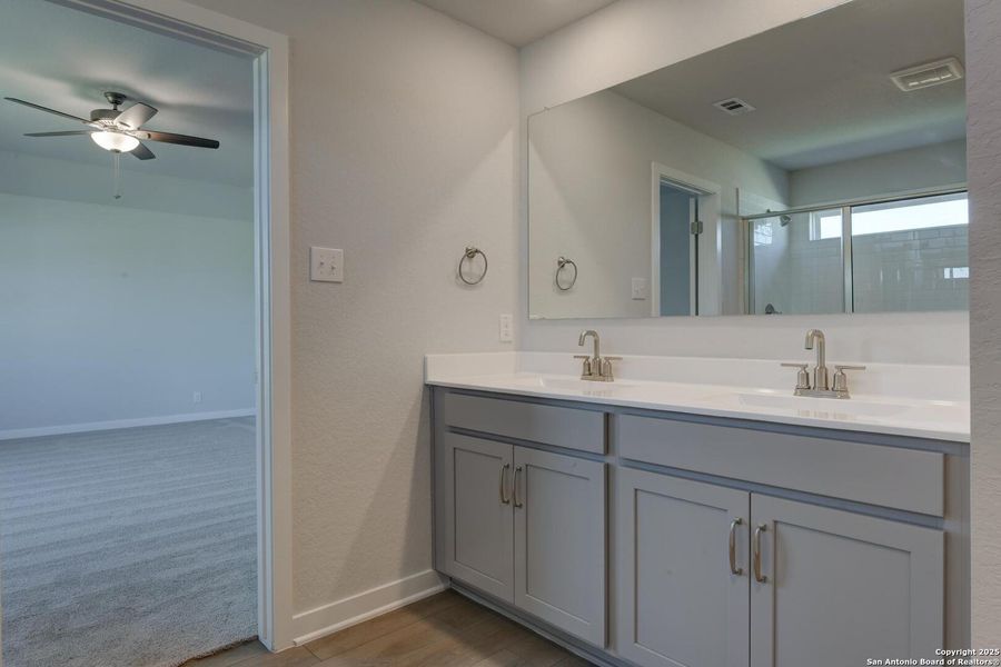 Furnished interior view inside a new home in The Preserve at the Wilder, Adkins (Image 11).