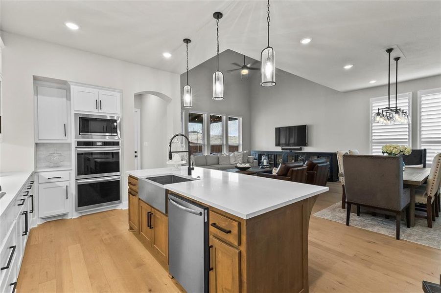 Furnished interior view inside a new home in Trinity Falls, McKinney (Image 7).