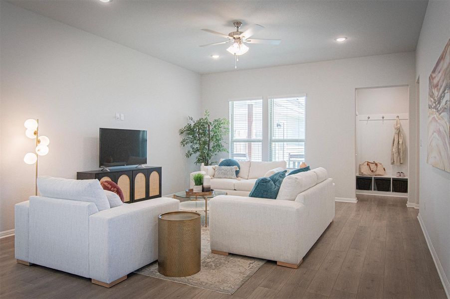 Furnished interior view inside a new home in Sage Hollow, Kyle (Image 5).