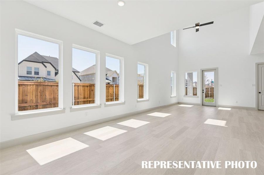 Whether it's vibrant dinner parties or cozy family meals, this dining room fits all occasions!  REPRESENTATIVE PHOTO