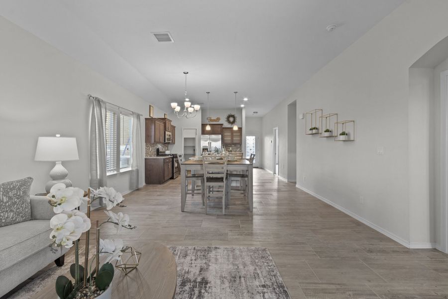 Representative furnished interior of a home built from the Meadow-1930SSC by Saratoga Homes in Paseo Del Este, El Paso (Image 11).