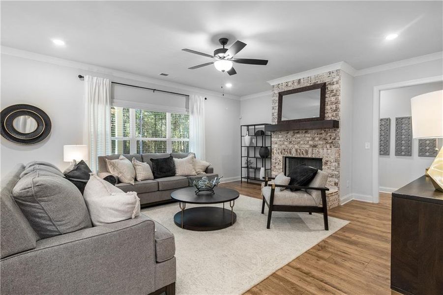 Furnished interior view inside a new home in Belle Woode Estates, Monroe (Image 3). Furnished interior view inside a new home in Belle Woode Estates, Monroe (Image 3).