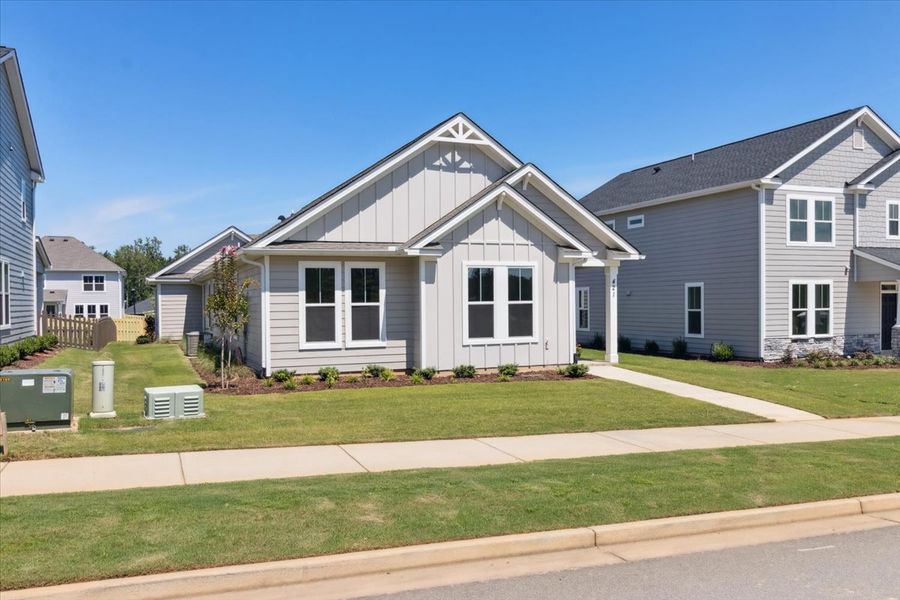 Front exterior of a new home in Tillery Park, Grovetown, GA, highlighting curb appeal (Image 18).