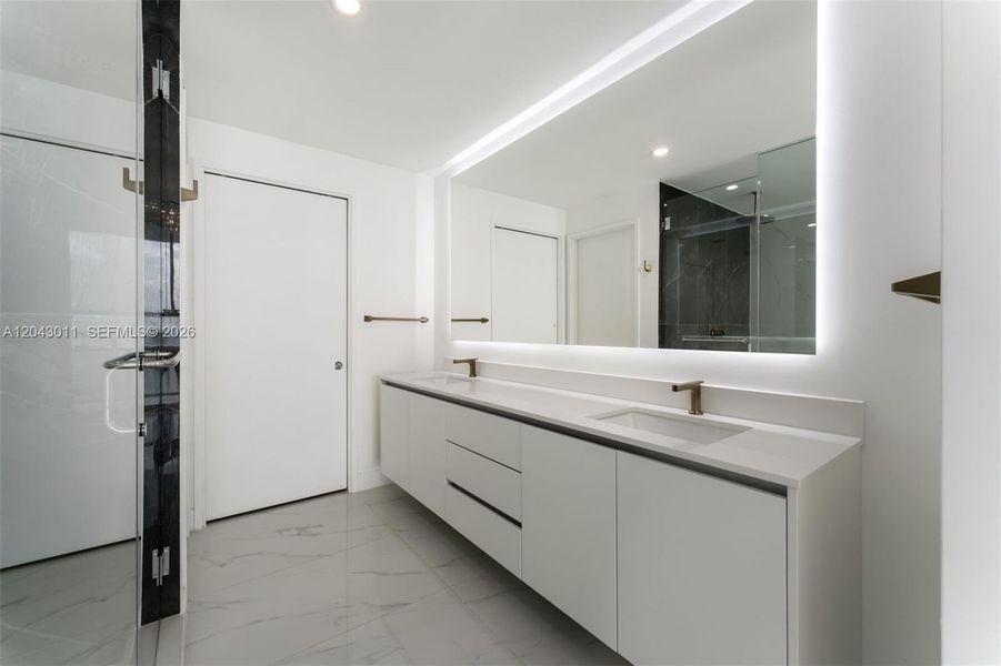 Furnished interior view inside a new home in , Miami (Image 13).