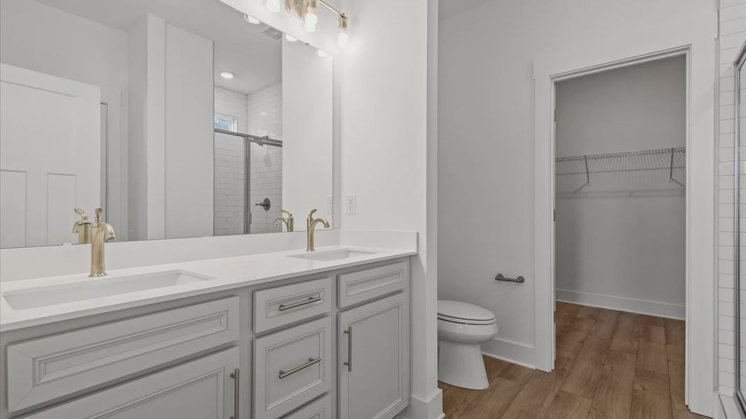 Representative furnished interior of a home built from the Freesia by DRB Homes in Harrier Point, Woodruff (Image 12).