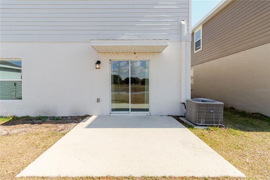 Exterior details and patio area of a home in Peace Creek Reserve, Winter Haven (Image 3). Exterior details and patio area of a home in Peace Creek Reserve, Winter Haven (Image 3).