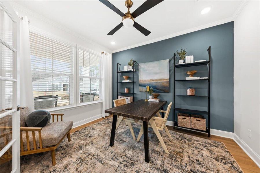 Furnished interior view inside a new home in Nexton, Summerville (Image 4). Furnished interior view inside a new home in Nexton, Summerville (Image 4).