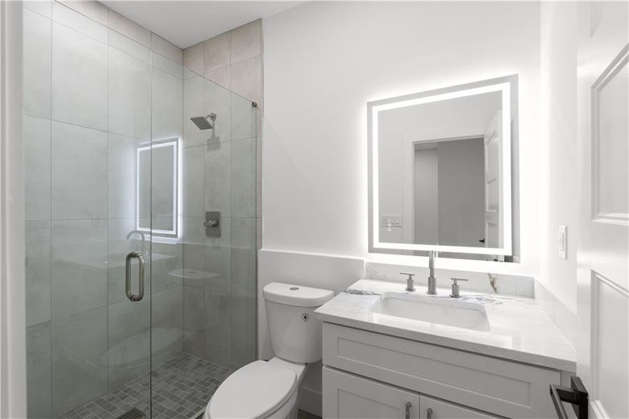 Furnished interior view inside a new home in , Atlanta (Image 45).