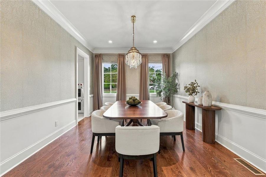 Furnished interior view inside a new home in , Sandy Springs (Image 54).