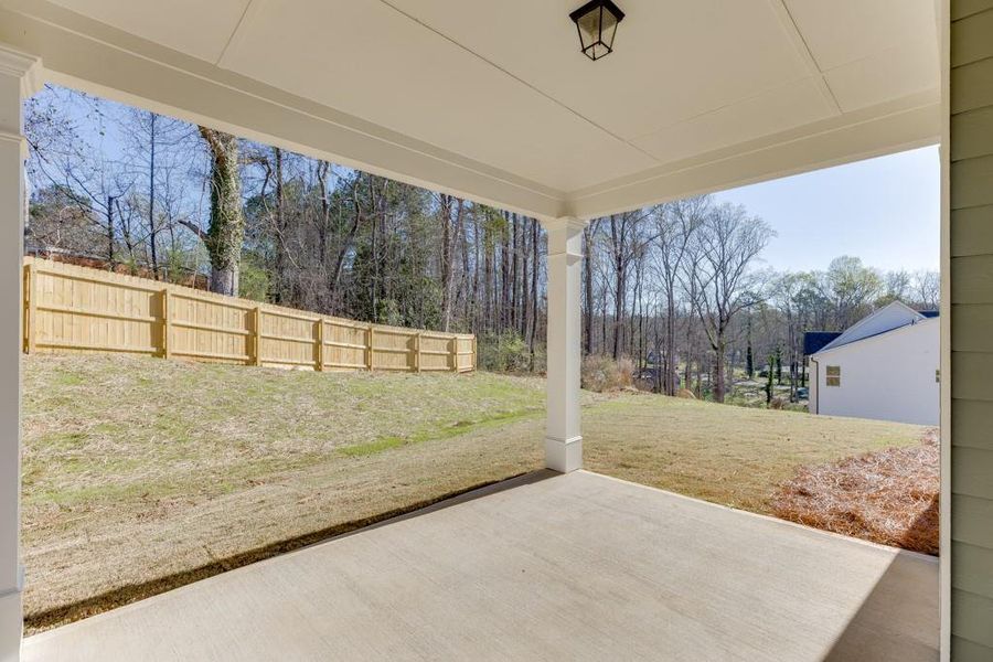 Exterior details and patio area of a home in , Commerce (Image 3).